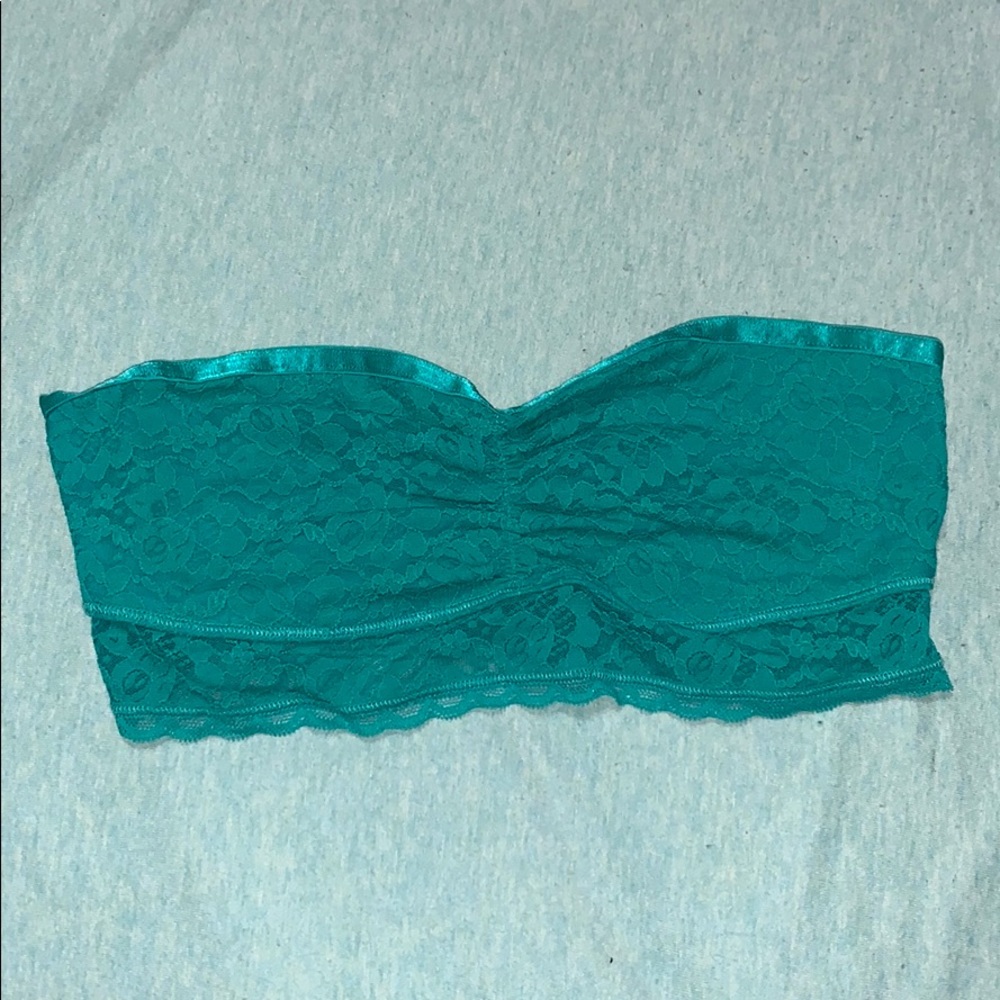 Teal lace bandeau